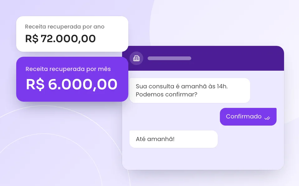 Prévia da Calculadora de confirmação de consultas