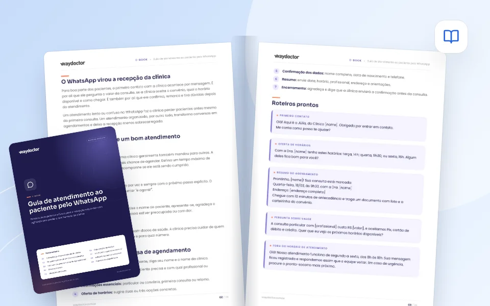 Prévia do material Guia de atendimento ao paciente pelo WhatsApp