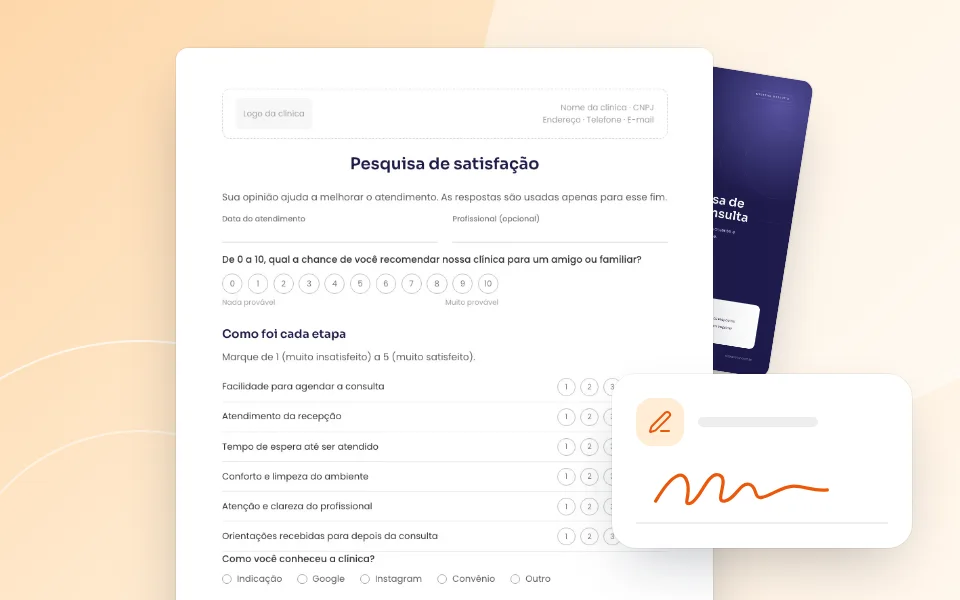 Prévia do material Modelo de pesquisa de satisfação pós-consulta