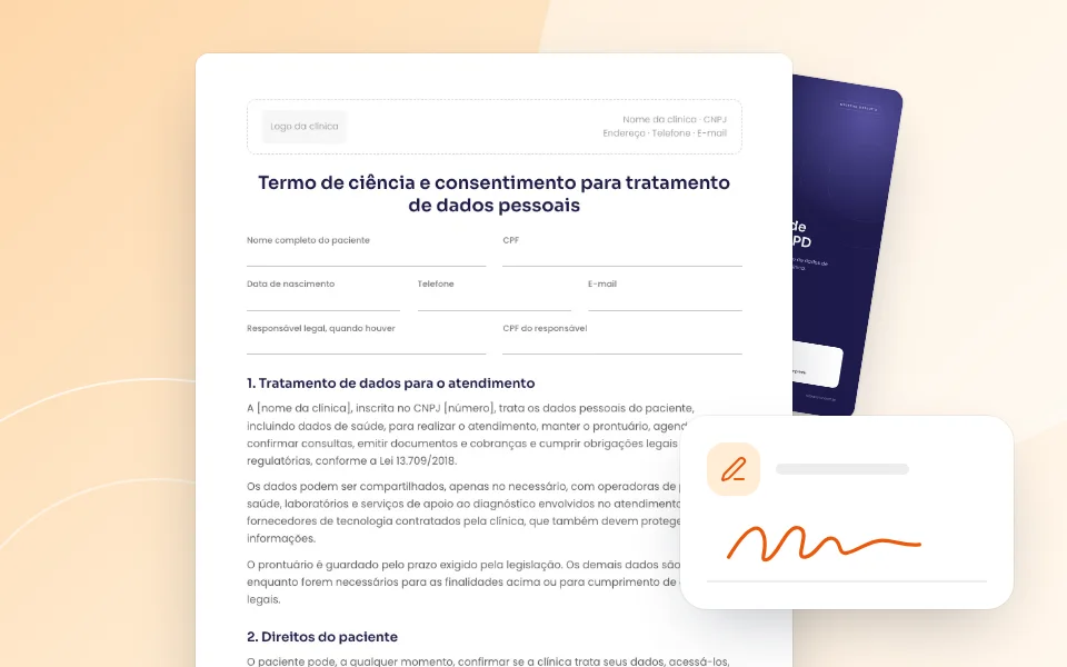 Prévia do material Modelo de termo de consentimento LGPD